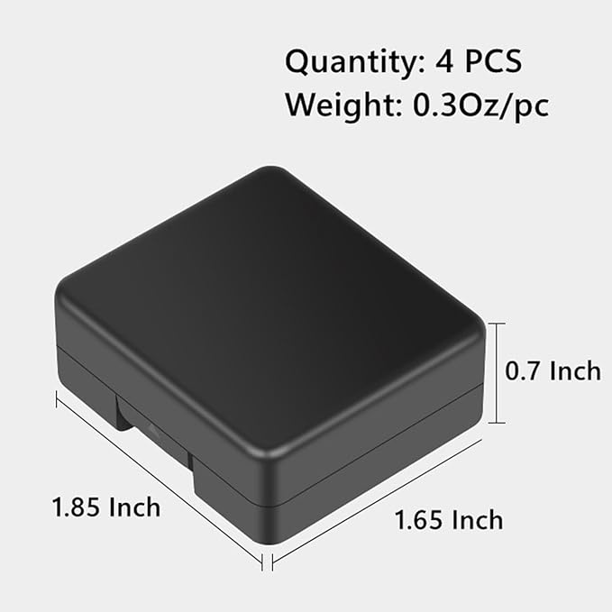 Pack of 4 Plastic Protective Storage Case Boxes Compatible - Image 6