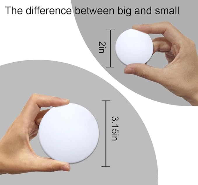 Door Stoppers Door Stops Wall Protector. 2" White Silicone Door Bumpers - Image 2