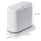 funest Bathroom Trash Can, 3.3 Gallon Slim Trash Can - Image 7