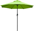 Sunnyglade 9' Patio Umbrella Outdoor Table Umbrella with 8 Sturdy Ribs (Grass Green) by Sunnyglade