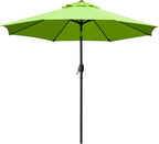 Sunnyglade 9' Patio Umbrella Outdoor Table Umbrella with 8 Sturdy Ribs (Grass Green) by Sunnyglade