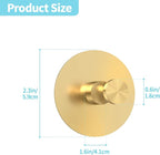 Adhesive Hooks for Walls No Damage 4 PCS, Heavy Duty Aluminum Strong Adhesive - Image 3