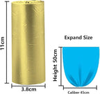 5 Rolls Small Trash Garbage Bags, 4 Gallon Strong Thin Material Disposable - Image 3