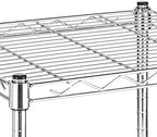 Xcity Storage Shelves, 1 Tier Heavy Duty Metal Shelving Unit, 350 LBS Capacity Adjustable Steel Wire Shelf Organizer for Pantry, Kitchen, Garage, 14" D x 14" W x 15" H, Chrome - Image 6