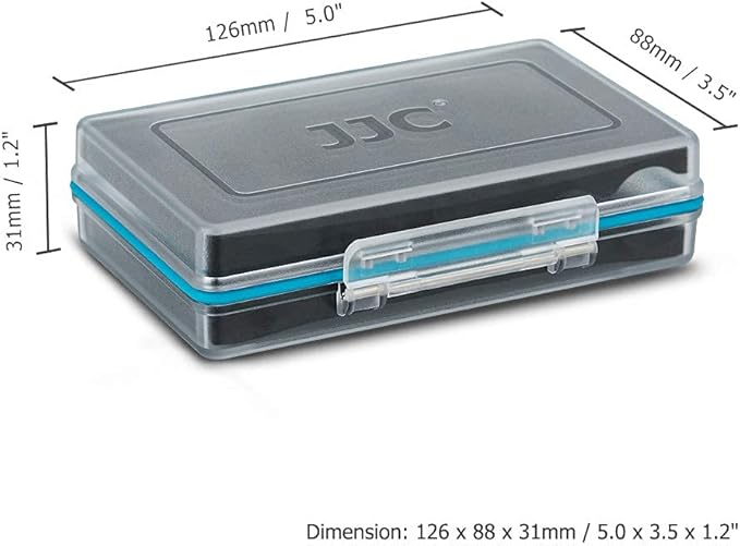 JJC Compact 18650 Battery Storage Case Holder Organizer, Hard Plastic Battery - Image 5