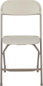 Flash Furniture Hercules Series Plastic Folding Chairs for Parties and Weddings, Stackable Commercial Event Seats, Set of 10, Beige - Image 13