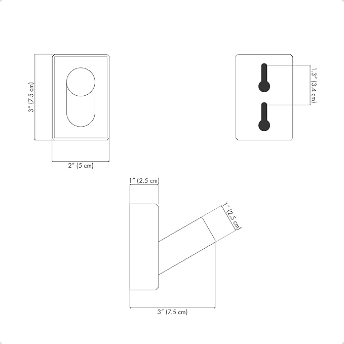 LARHN White Wall Hooks, Wall Mounted Coat Hooks - Image 7