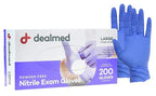 Dealmed Medical Exam Gloves – 200 Count Large Nitrile Gloves, Disposable by Dealmed