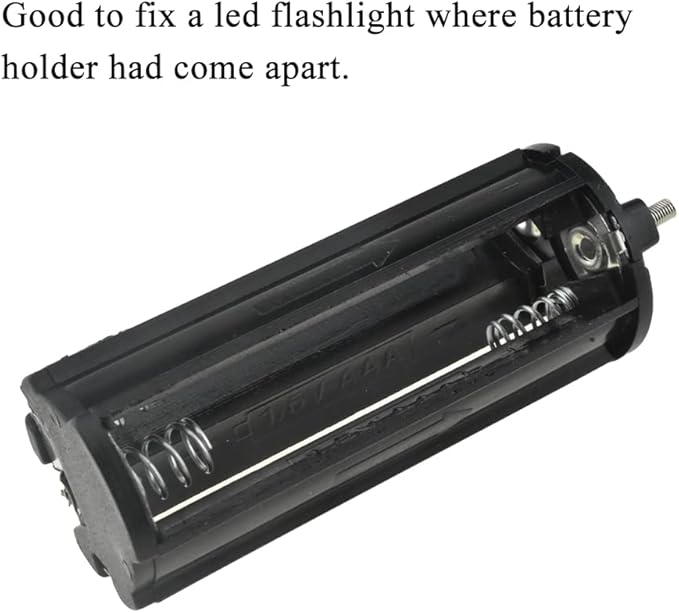 HAHIYO 3xAAA Cylindrical Battery Holder Black Adapter Tube Case Not Corrode - Image 4