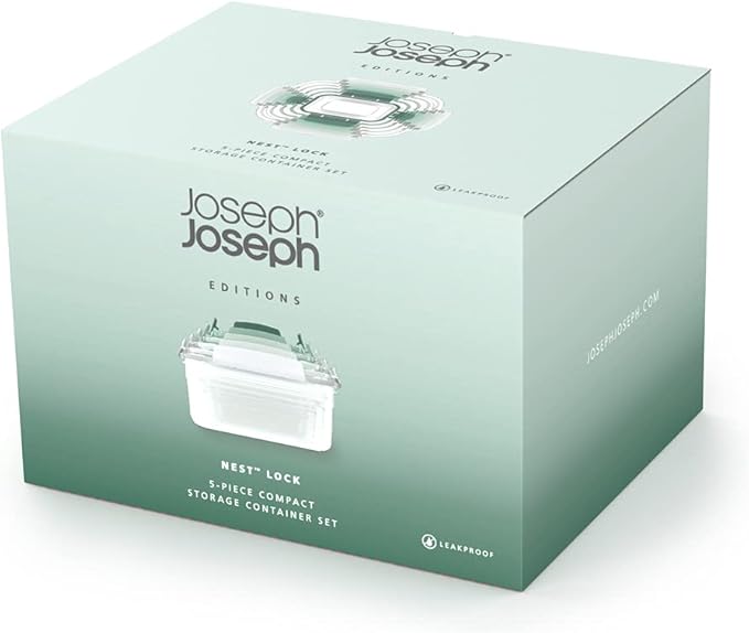 Joseph Joseph Nest Lock, 10 Piece Plastic Food Storage Container set - Image 6
