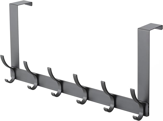 BOOMIBOO Over The Door Hooks, Sturdy Door Hanger, Towel Rack Towel Hooks by BOOMIBOO