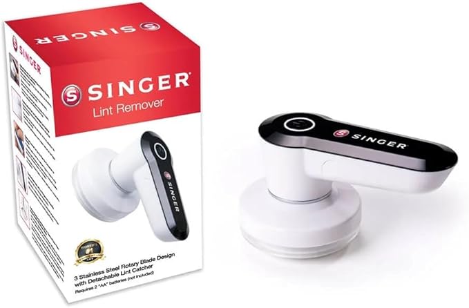 SINGER Compact Fabric Shaver and Lint Remover | Portable, Battery Operated - Image 10