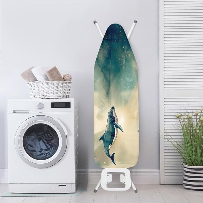 Ink Wash Painting Whales Steam Ironing Board Replacement Cover Chinoiserie - Image 4