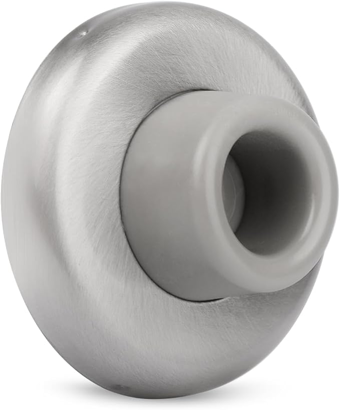 Concave Wall Door Bumper Stop Brushed Satin Nickel – 2-1/2” Outside Diameter by KOVOSCH