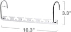 HOUSE DAY 10.5 Inch Closet Space Saving Wardrobe Clothing Magic Hangers - Image 7
