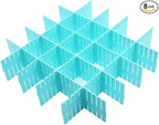 8pcs DIY Plastic Drawer Organizer Adjustable Drawer Dividers by WeFoonLo