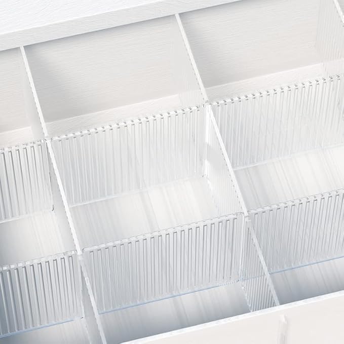 8pcs DIY Plastic Drawer Organizer Adjustable Drawer Dividers - Image 4