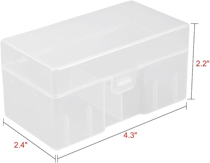 uxcell Hard Plastic Large Battery Storage Box Holder Organizer Protective - Image 4