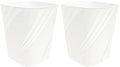 DAJITRE Small Plastic Trash Can Wastebasket Recycling Bin by DAJITRE