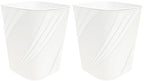 DAJITRE Small Plastic Trash Can Wastebasket Recycling Bin by DAJITRE
