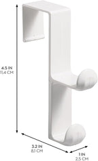 iDesign Over the Door Plastic Dual Hook Hanger - Image 3