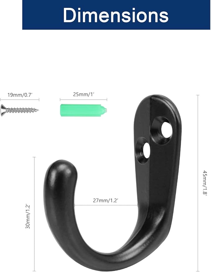 NearMoon Coat Hooks Wall Mounted - Image 2