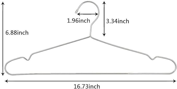 OIKA 40 Pack Stainless Steel Hangers - Image 2
