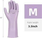 LoveBB 6 Pairs Rubber Cleaning Gloves, Reusable Dishwashing Gloves Non-Slip - Image 2
