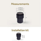 KHTUMEWARE 4 Pack 2 in Floor Door Stopper, Oil Rubbed Bronze Door Stop - Image 2