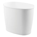 iDesign Slim Plastic Bathroom Trash Can, Small Garbage Bin by iDesign