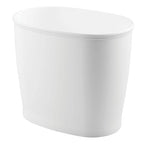 iDesign Slim Plastic Bathroom Trash Can, Small Garbage Bin by iDesign