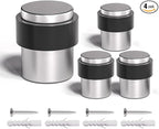 SANATO Nickel Cylindrical Floor Mounted Stainless Steel 304 Door Stop Door by SANATO