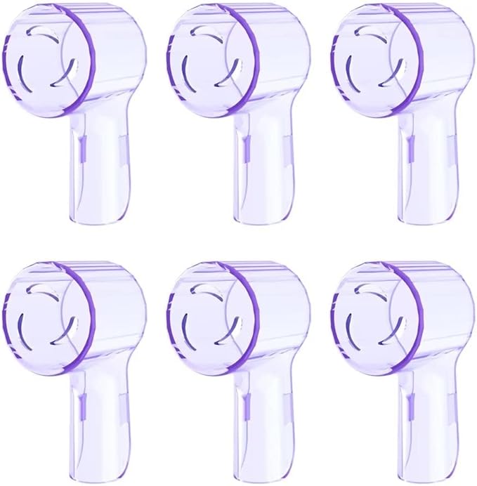 6 Pack Toothbrush Heads Dustproof Cover Compatible by HSYTEK