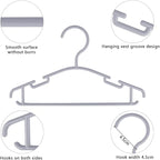 GoodtoU Toddler Hangers 100 Pack Gray Plastic Clothes Hangers - Image 2