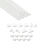 D-Line Half Round Cord Hider, Patented Cable Cover, Hide TV Wall Mount Wires by D-LineUSAinc