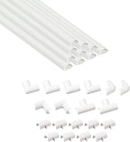 D-Line Half Round Cord Hider, Patented Cable Cover, Hide TV Wall Mount Wires by D-LineUSAinc