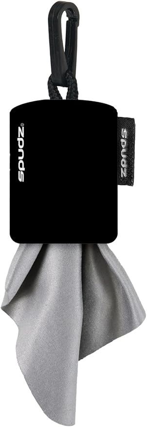 SPUDZ Ultra Microfiber Lens Cleaner – Closable Pouch, Washable – by ALPINEINNOVATIONS