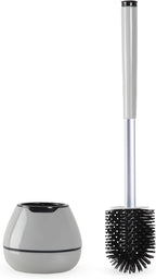 BOOMJOY Toilet Brush and Holder Set, Silicone Toilet Bowl Cleaner Brush by BOOMJOY
