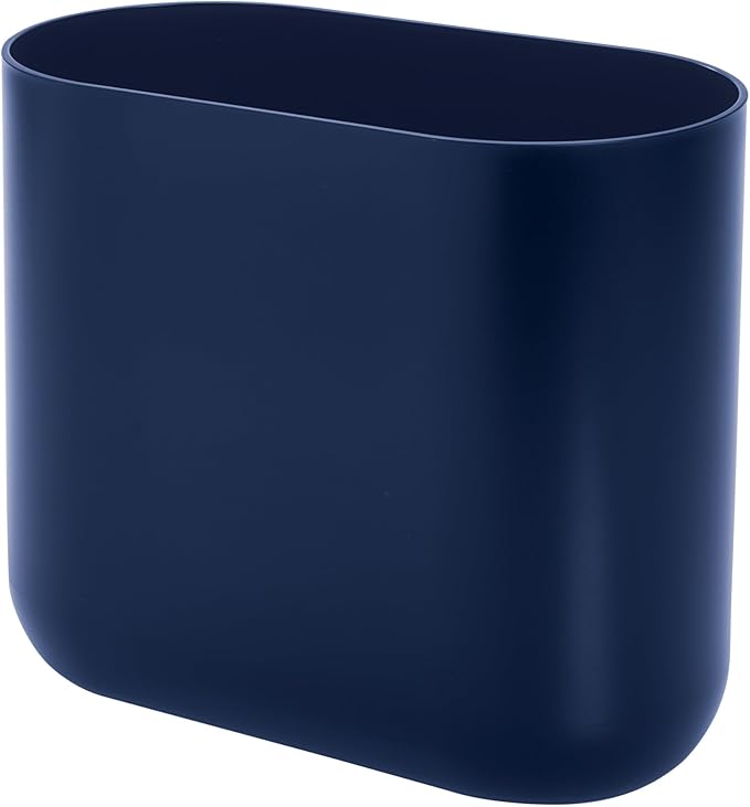 iDesign Small Slim Plastic Bathroom Trash Can, Garbage Can - Image 9