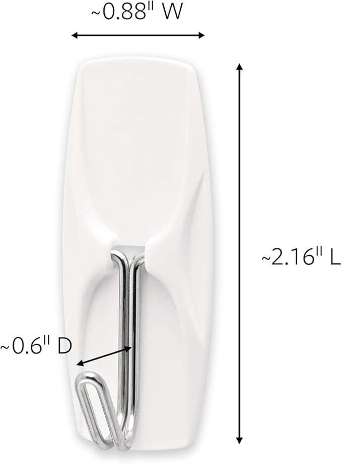Command Medium Wire Toggle Hooks, 7 Wall Hook and 8 Strips, Damage-Free Hanging - Image 2