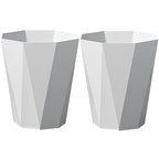 Bathroom Trash Can 1.8 Gallon Small Waste Basket Plastic Plastic Garbage Can by FocusesonthehomeFurnishing