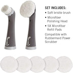 Rubbermaid Reveal Power Scrubber Attachable Soft Bristle & Velcro Head - Image 7