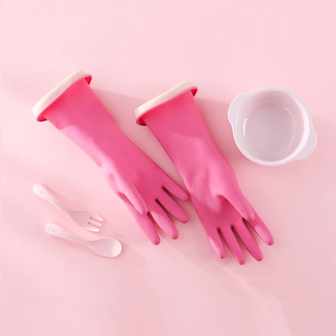 Myungjin Kids Reusable Waterproof Rubber Gloves | Cooking, Dishwashing - Image 7
