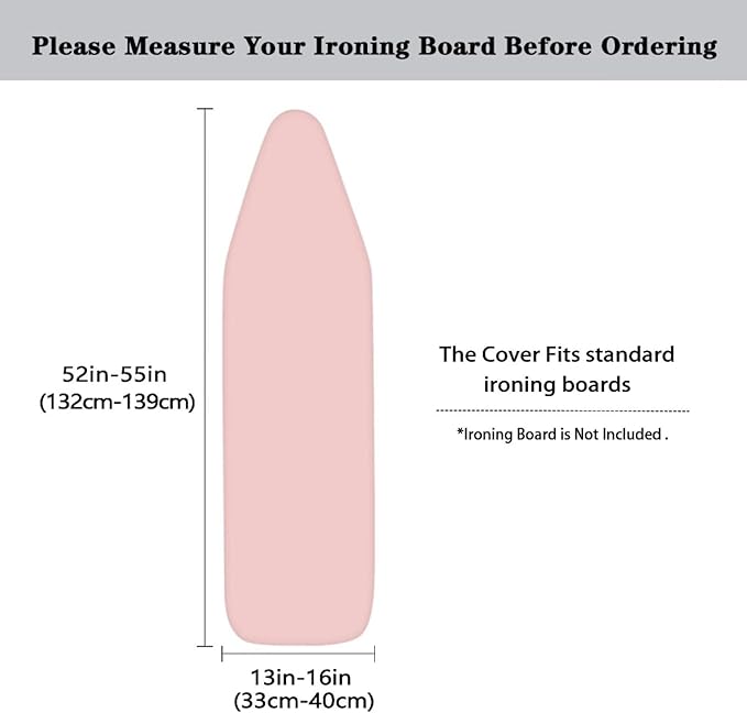 Meat Pink Ironing Board Cover and Pad Soft Cover - Image 5
