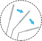 2 Pack Straw Cleaner Brush, Reusable Metal Handles Straw Cleaner Brush Extra - Image 3