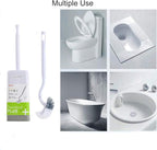 Marbarsse Bathroom Toilet Bowl Brush and Holder, Curved Design Toilet Brush - Image 6