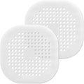 2Pcs 5.4 Inch Square Drain Cover TPR Hair Drain Catcher Flat Silicone Floor by Auvotuis