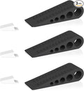 HOMOTEK 3 Pack Wedge Rubber Door Stops Door Chucks Stoppers Wall Protector by HOMOTEK
