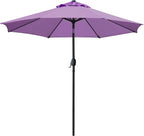 Sunnyglade 9' Patio Umbrella Outdoor Table Umbrella with 8 Sturdy Ribs（Purple） by Sunnyglade