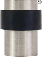 KHTUMEWARE 4 Pack 2 in Floor Door Stopper, Brushed Satin Nickel Door Stop by khtumeware